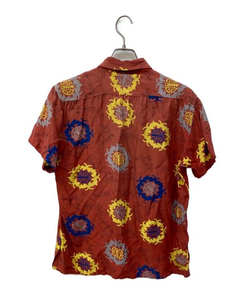 B.V.D（ビーブイディー）B.V.D (ビーブイディー) 50's灯籠柄アロハシャツ オレンジ サイズ:15-15 1/2の古着・服飾アイテム