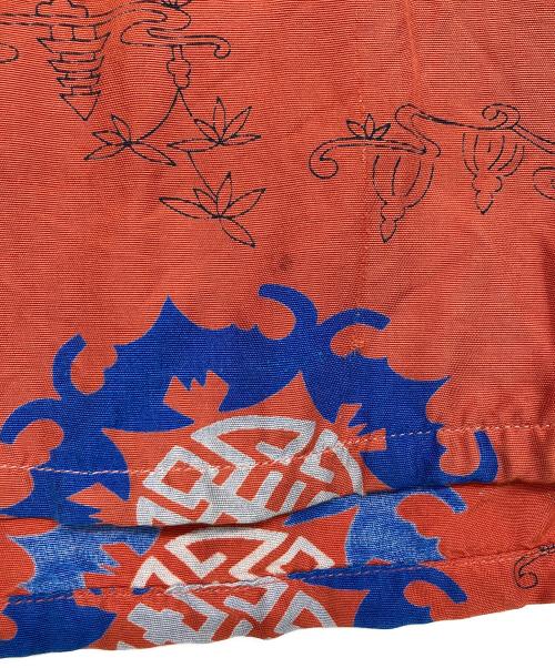 B.V.D（ビーブイディー）B.V.D (ビーブイディー) 50's灯籠柄アロハシャツ オレンジ サイズ:15-15 1/2の古着・服飾アイテム