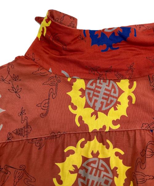 B.V.D（ビーブイディー）B.V.D (ビーブイディー) 50's灯籠柄アロハシャツ オレンジ サイズ:15-15 1/2の古着・服飾アイテム