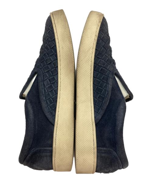 BOTTEGA VENETA（ボッテガベネタ）BOTTEGA VENETA (ボッテガベネタ) イントレチャートスリッポン ネイビー サイズ:40の古着・服飾アイテム