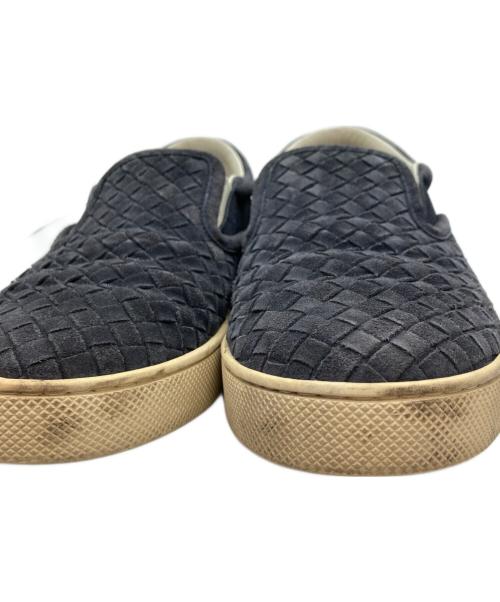 BOTTEGA VENETA（ボッテガベネタ）BOTTEGA VENETA (ボッテガベネタ) イントレチャートスリッポン ネイビー サイズ:40の古着・服飾アイテム