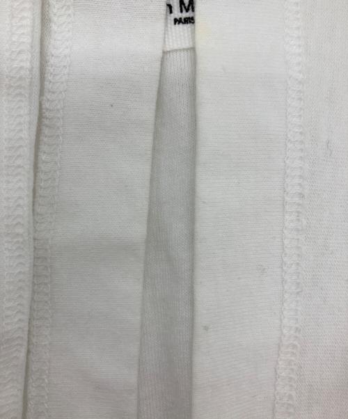 MM6 Maison Margiela（エムエムシックスメゾンマルジェラ）MM6 Maison Margiela (エムエムシックスメゾンマルジェラ) ロゴラベルTシャツ ホワイト サイズ:Lの古着・服飾アイテム