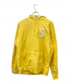 SUPREMEシュプリーム）の古着「Sロゴフーディー」｜イエロー