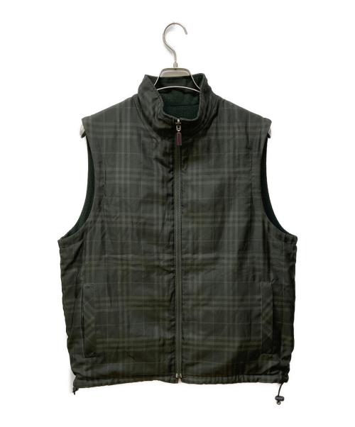 BURBERRY GOLF（バーバリーゴルフ）BURBERRY GOLF (バーバリーゴルフ) リバーシブルベスト グリーン サイズ:Lの古着・服飾アイテム