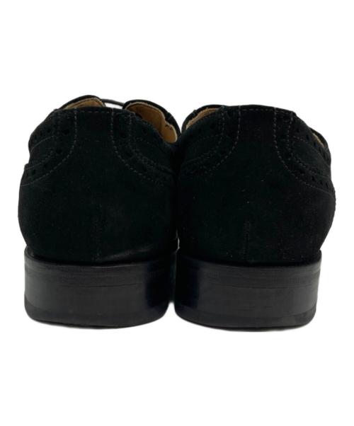 berwick（バーウィック）berwick (バーウィック) 内羽根スウェードストレートチップシューズ ブラック サイズ:41の古着・服飾アイテム