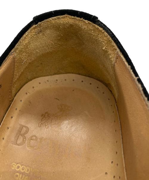 berwick（バーウィック）berwick (バーウィック) 内羽根スウェードストレートチップシューズ ブラック サイズ:41の古着・服飾アイテム