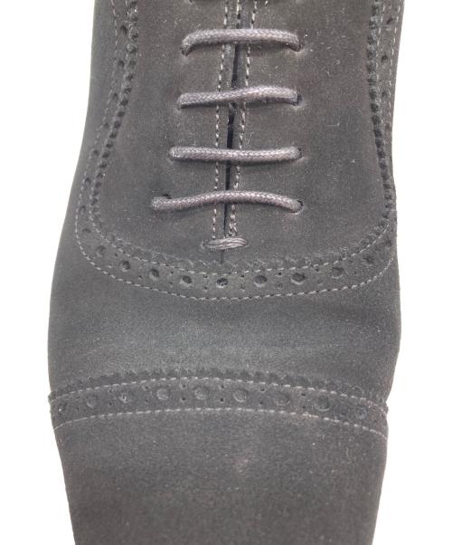 berwick（バーウィック）berwick (バーウィック) 内羽根スウェードストレートチップシューズ ブラック サイズ:41の古着・服飾アイテム