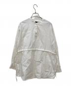 mizuiro-indミズイロインド）の古着「ギャザーブラウス」｜ホワイト