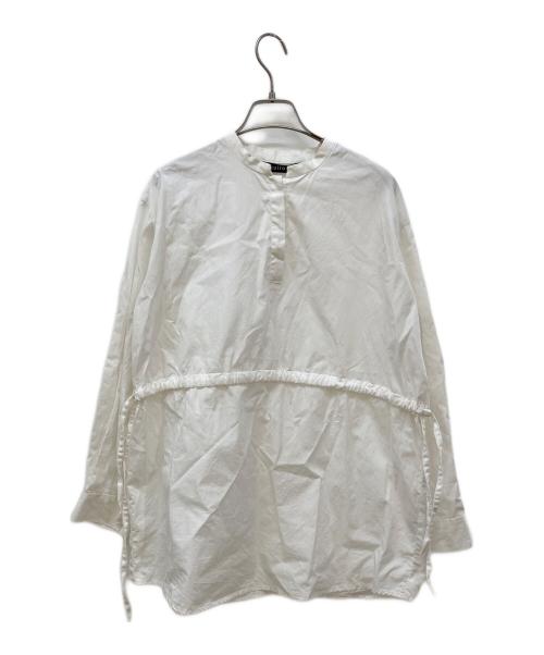 mizuiro-ind（ミズイロインド）mizuiro-ind (ミズイロインド) ギャザーブラウス ホワイト サイズ:-の古着・服飾アイテム