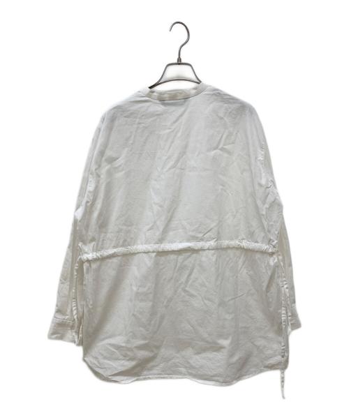 mizuiro-ind（ミズイロインド）mizuiro-ind (ミズイロインド) ギャザーブラウス ホワイト サイズ:-の古着・服飾アイテム