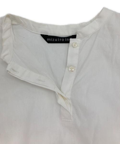 mizuiro-ind（ミズイロインド）mizuiro-ind (ミズイロインド) ギャザーブラウス ホワイト サイズ:-の古着・服飾アイテム