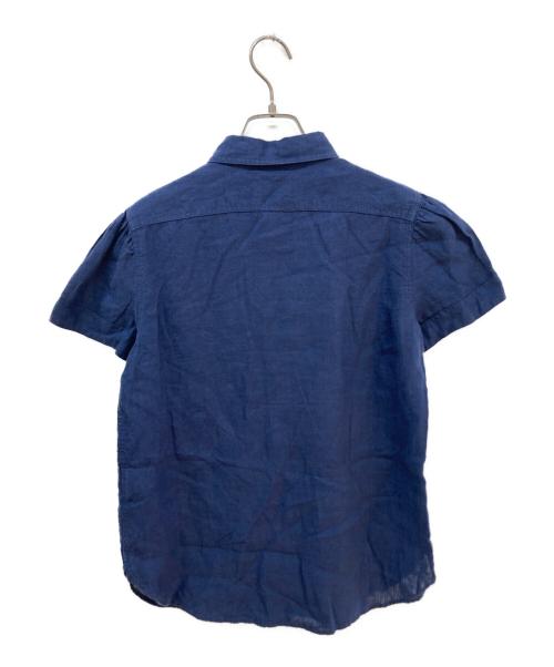 POLO RALPH LAUREN（ポロ・ラルフローレン）POLO RALPH LAUREN (ポロ・ラルフローレン) S/Sリネンシャツ ネイビー サイズ:2の古着・服飾アイテム