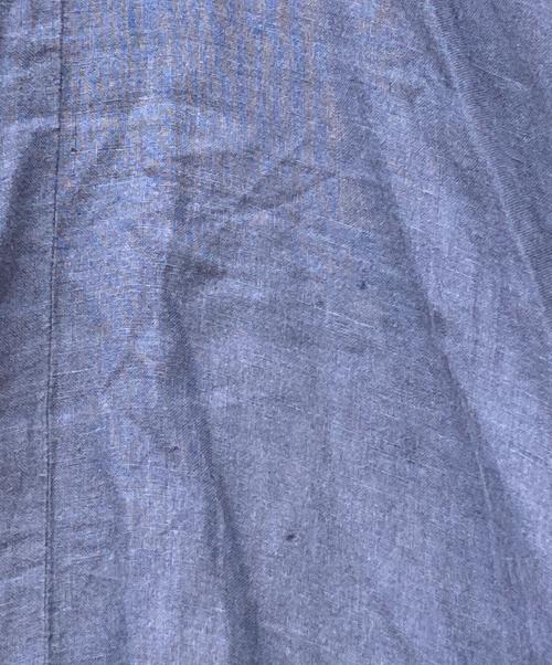 POLO RALPH LAUREN（ポロ・ラルフローレン）POLO RALPH LAUREN (ポロ・ラルフローレン) S/Sリネンシャツワンピース ブルー サイズ:6の古着・服飾アイテム