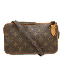 LOUIS VUITTON（ルイ ヴィトン）の古着「マルリーバンドリエール/ショルダーポーチ」｜ブラウン