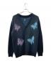 Needles（ニードルズ）の古着「PAPILLON CARDIGAN/モヘア混カーディガン」｜ブラック