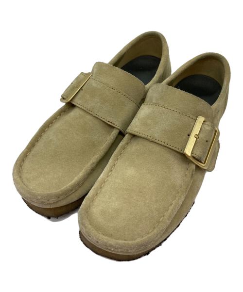 CLARKS（クラークス）CLARKS (クラークス) UNITED ARROWS (ユナイテッドアローズ) 別注スウェードモンクローファー ベージュ サイズ:26.5の古着・服飾アイテム