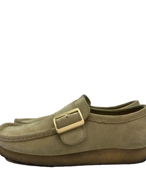 CLARKS（クラークス）CLARKS (クラークス) UNITED ARROWS (ユナイテッドアローズ) 別注スウェードモンクローファー ベージュ サイズ:26.5の古着・服飾アイテム