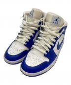 NIKEナイキ）の古着「Air Jordan 1 Mid Kentucky Blue」｜ホワイト×ブルー