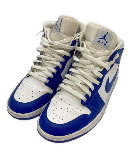 NIKE（ナイキ）NIKE (ナイキ) Air Jordan 1 Mid Kentucky Blue ホワイト×ブルー サイズ:28.5の古着・服飾アイテム