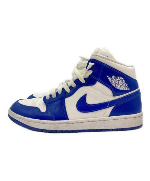 NIKE（ナイキ）NIKE (ナイキ) Air Jordan 1 Mid Kentucky Blue ホワイト×ブルー サイズ:28.5の古着・服飾アイテム