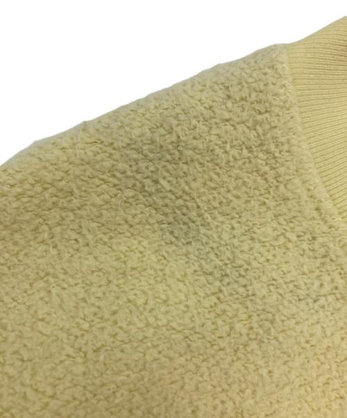 BRAIN DEAD（ブレインデッド）BRAIN DEAD (ブレインデッド) パイル地切替スウェット イエロー サイズ:Lの古着・服飾アイテム