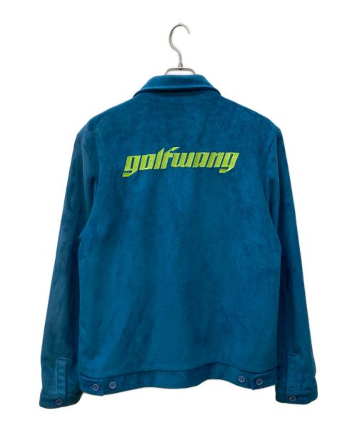 GOLF WANG（ゴルフワン）GOLF WANG (ゴルフワン) エコスウェードジャケット ブルー サイズ:Lの古着・服飾アイテム