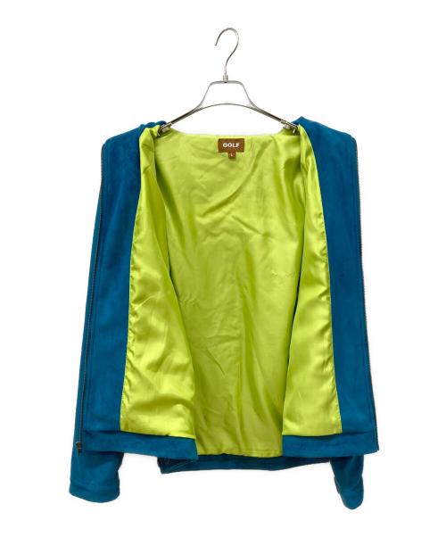 GOLF WANG（ゴルフワン）GOLF WANG (ゴルフワン) エコスウェードジャケット ブルー サイズ:Lの古着・服飾アイテム