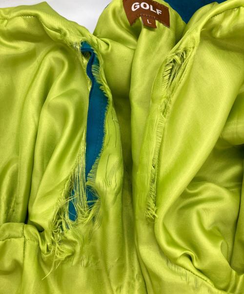 GOLF WANG（ゴルフワン）GOLF WANG (ゴルフワン) エコスウェードジャケット ブルー サイズ:Lの古着・服飾アイテム