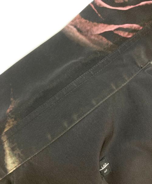 LAD MUSICIAN（ラッドミュージシャン）LAD MUSICIAN (ラッドミュージシャン) プリントオープンカラーシャツ ブラック サイズ:42の古着・服飾アイテム