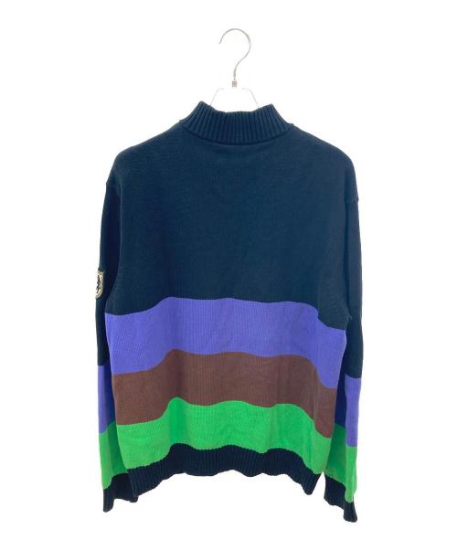 ASAP NAST（エイサップ ナスト）ASAP NAST (エイサップ ナスト) Sergio Tacchini (セルジオタッキーニ) ハーフジップニット ブラック サイズ:XLの古着・服飾アイテム