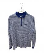 PALACEパレス）の古着「ハーフジップカットソー」｜ブルー