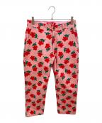 GOLF WANGゴルフワン）の古着「フラワープリントパンツ」｜ピンク