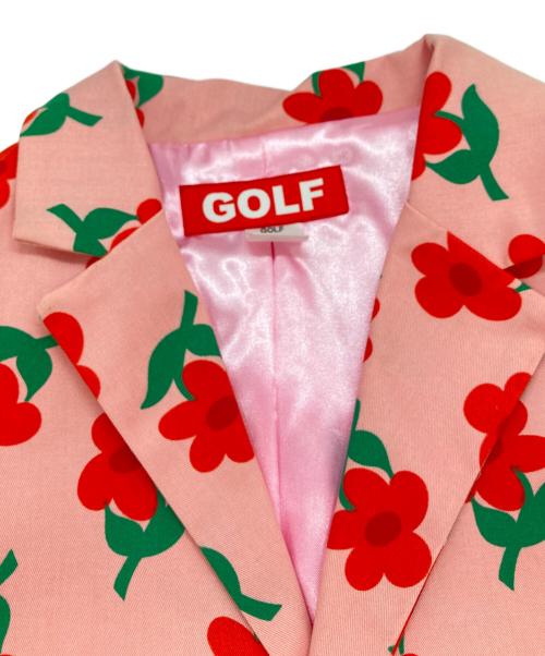 GOLF WANG（ゴルフワン）GOLF WANG (ゴルフワン) フラワープリントジャケット ピンク サイズ:Mの古着・服飾アイテム