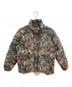 GOLF WANGゴルフワン）の古着「フラワージャガードダウンジャケット」｜グリーン