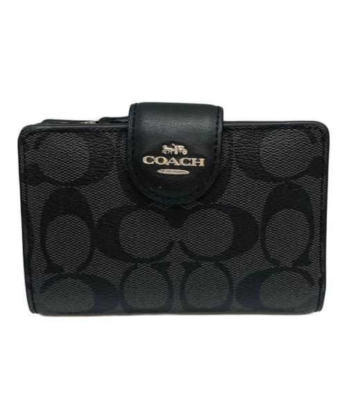 COACH（コーチ）COACH (コーチ) 財布 ブラック×グレーの古着・服飾アイテム