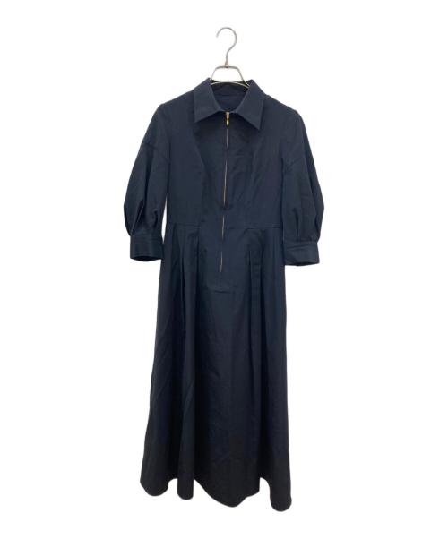 Loulou Willoughby（ルルウィルビー）Loulou Willoughby (ルルウィルビー) ブラウスワンピース ネイビー サイズ:Sの古着・服飾アイテム