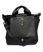 ear PAPILLONNER×BURLAP OUTFITTERイアパピヨネ×バーラップアウトフィッター）の古着「メタルパーツコンビトートバッグ」