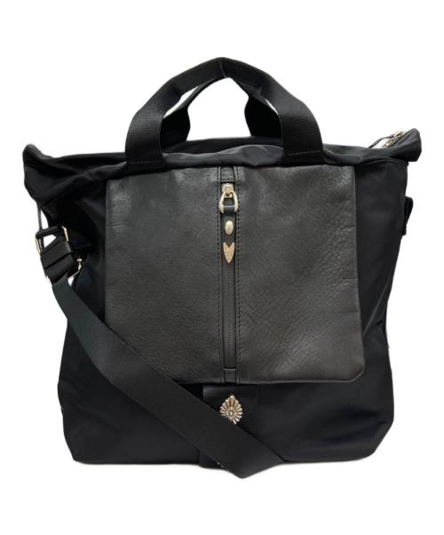 ear PAPILLONNER（イアパピヨネ）ear PAPILLONNER (イアパピヨネ) BURLAP OUTFITTER (バーラップアウトフィッター) メタルパーツコンビトートバッグの古着・服飾アイテム