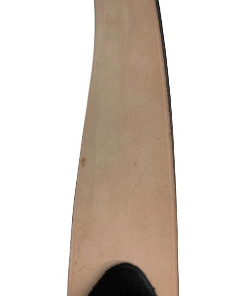 AULENTTI（オウレンティ）AULENTTI (オウレンティ) レザーベルト ブラック×ゴールドの古着・服飾アイテム