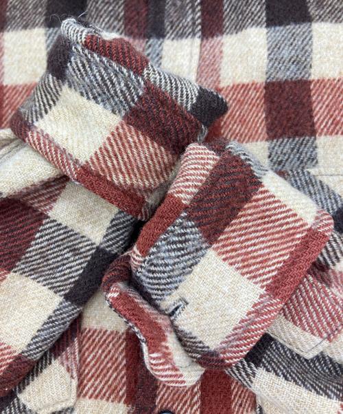 L.L.Bean（エルエルビーン）L.L.Bean (エルエルビーン) ウールチェックシャツ ブラウン サイズ:不明の古着・服飾アイテム