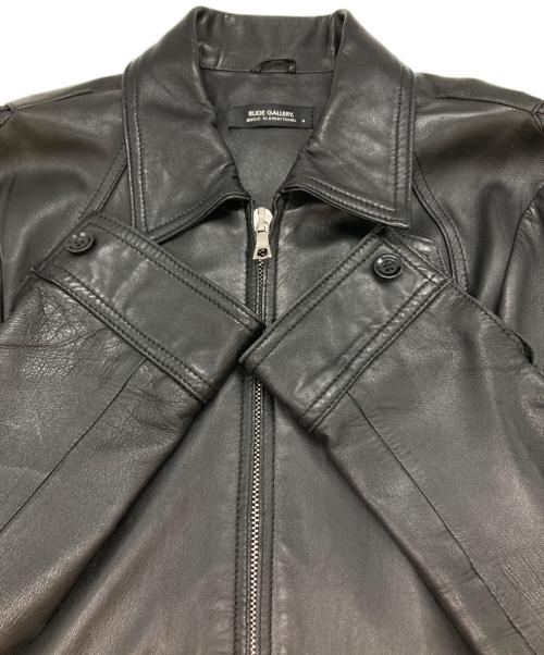 RUDE GALLERY（ルードギャラリー）RUDE GALLERY (ルードギャラリー) シープスキンシングルライダースジャケット ブラック サイズ:Lの古着・服飾アイテム