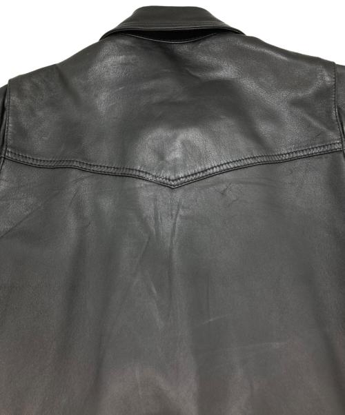 RUDE GALLERY（ルードギャラリー）RUDE GALLERY (ルードギャラリー) シープスキンシングルライダースジャケット ブラック サイズ:Lの古着・服飾アイテム