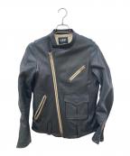 LHPエルエイチピー）の古着「シープダブルライダースジャケット」｜ブラック