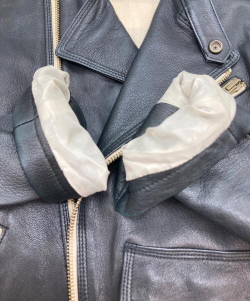 LHP（エルエイチピー）LHP (エルエイチピー) シープダブルライダースジャケット ブラック サイズ:Lの古着・服飾アイテム