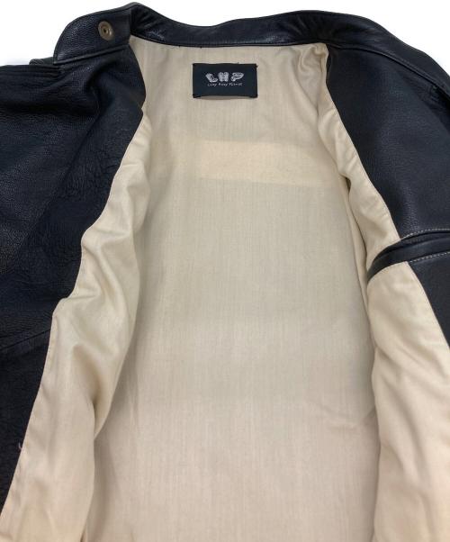 LHP（エルエイチピー）LHP (エルエイチピー) シープダブルライダースジャケット ブラック サイズ:Lの古着・服飾アイテム