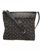 COACHコーチ）の古着「シグネチャーショルダーバッグ」｜グレー
