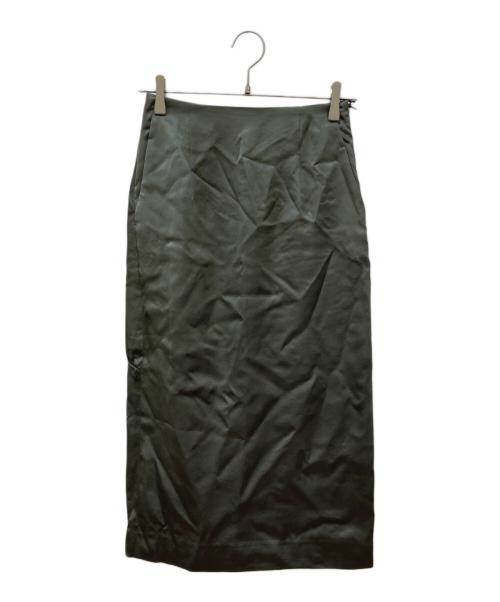 VERMEIL par iena（ヴェルメイユ パー イエナ）VERMEIL par iena (ヴェルメイユ パー イエナ) サテンスカート グリーン サイズ:S 未使用品の古着・服飾アイテム