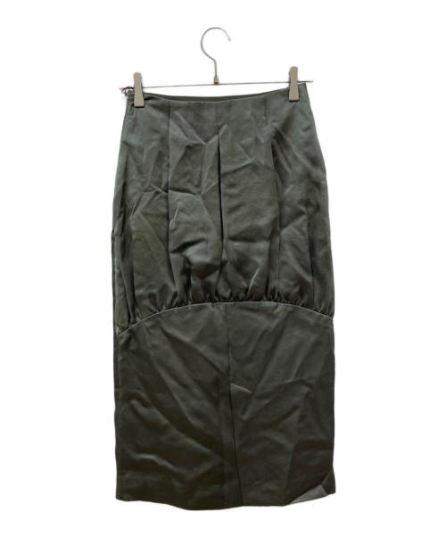 VERMEIL par iena（ヴェルメイユ パー イエナ）VERMEIL par iena (ヴェルメイユ パー イエナ) サテンスカート グリーン サイズ:S 未使用品の古着・服飾アイテム