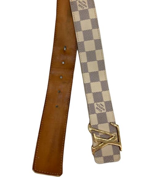 LOUIS VUITTON（ルイ ヴィトン）LOUIS VUITTON (ルイ ヴィトン) サンチュール LVイニシャルベルト アイボリー サイズ:90/36の古着・服飾アイテム