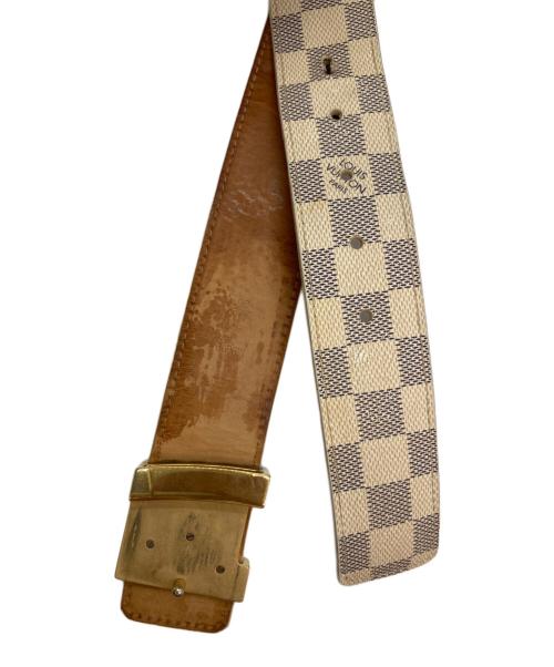 LOUIS VUITTON（ルイ ヴィトン）LOUIS VUITTON (ルイ ヴィトン) サンチュール LVイニシャルベルト アイボリー サイズ:90/36の古着・服飾アイテム